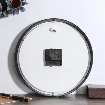10-colių Minimalistinio Sieninis Laikrodis Kūrybos Silent Laikrodis Apdaila (Juodas Rėmas)