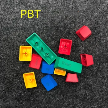 10 Klavišus RGBY Spalvinga keycap Tuščias/Top/Pusėje Atspausdintas PBT Keycaps USB Mechaninė Klaviatūra 