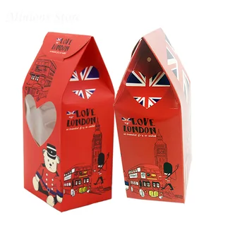 10 VNT Britų stiliaus animaciją Anglija kareivis saldainių dėžutė dovanų dėžutė Vestuvių Nori ir Dovanų Maišelį Šalies Prekių