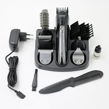 100-240V kemei plaukų žoliapjovės 6 in 1 plaukų clipper elektrinį skustuvą, barzda žoliapjovės vyrų stilius įrankiai skutimosi mašina kirpykla