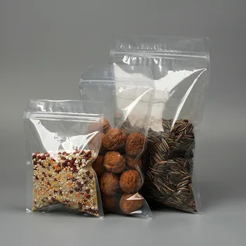 100 vnt. mažo Dydžio, Visiškai Skaidrus Zip-lock Maišeliai Maisto produktų Laikymo Skaidri, Aiški PE Zip Lock Bags Plotis Nuo 9 cm iki 14 cm