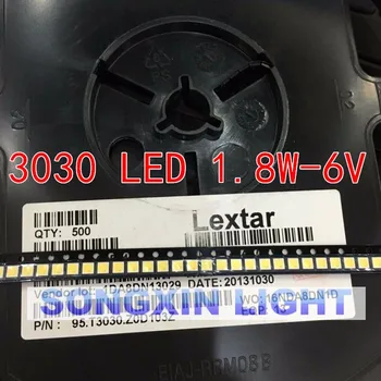1000pcs Lextar LED Backlight High Power LED 1.8 M 3030 6 V šaltai balta 150-187LM PT30W45 V1 TV Taikymas 3030 smd led diodų