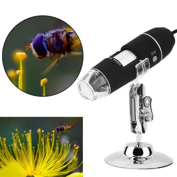 1000X Skaitmeninis Mikroskopas su Kamera 8 LED USB Skaitmeninis Trinokulinis Para Electronica Biologico litavimo stovo