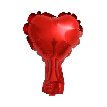 100vnt 5inch Metallic raudona širdis folija balionai Valentino dienos dovanos globos vestuvių dekoravimas mini mažai folija meilė širdies balionas