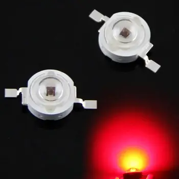 100VNT/DAUG 1W LED 3W 35mli 45mli žetonų PCB 20mm aukštis power Lemputė SMD Lempos Šviesa balta mėlyna raudona žalia geltona rožinė led šviesos karoliukai