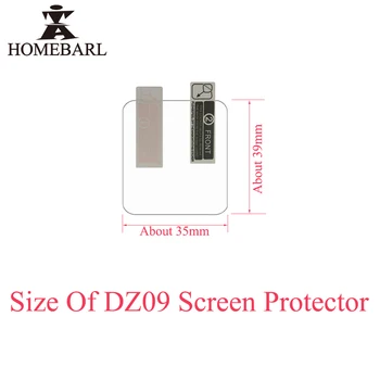 100VNT/Daug HD Aukštos Aišku, Skaidrius LCD Screen Protector Kino Nulio Įrodymas Byloje Padengti DZ09 Smart Watch 