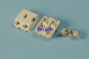 100vnt LED SMD Pajungimo Gnybtų Bloko Tarpai 3.0 mm Žingsnio 2 Polių Lempos Laido Gnybtų Paviršių PCB Mount 2058