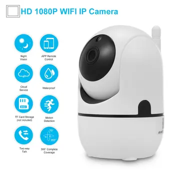 1080P Full HD Wireless IP Camera Wifi IP VAIZDO Kamera, Wifi Mini Tinklo Vaizdo Stebėjimo Auto Stebėjimo kamerų IR Night Vision