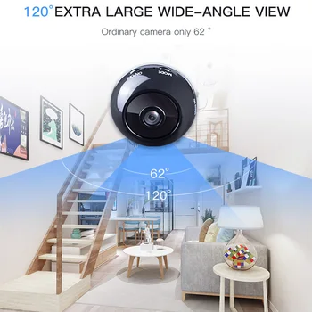 1080P Mini WIFI Kamera, Belaidė IP Kamera namų apsaugos kamera Su PIR Žmogaus Aptikimo Dinaminis Naktinio Matymo įmontuota Baterija