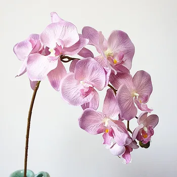 10Heads didelis Dirbtinis Orchidėjų Žiedų Europos Retro stiliaus Drugelis Drugelis Orchidėjų Namų Vestuves Apdailos netikras šilkas flores