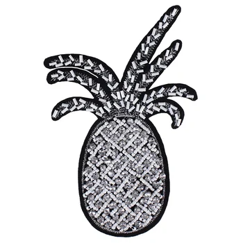 10piece Plaukiojančios Puošnios Ananasų Lopai Siuvinėjimai Siūti Diamond Aplikacijos Emblemos Drabužis Puošia Lopai, Siuvimo Reikmenys TH719
