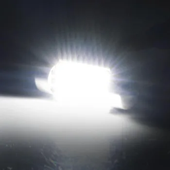 10vnt 31mm 36mm 39mm 42mm C5W 4014 LED CANBUS NE KLAIDA Automobilių Girlianda Dome Interjero LED Žibintai Lempa Auto Žemėlapis Stogo Skaitymo Lemputės 10X