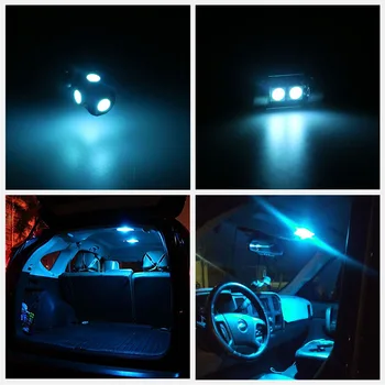 10vnt Baltas Automobilis LED Lemputės Interjero Paketas Rinkinys 2000-2009 M. Subaru Impreza Žemėlapis Dome bagažo skyriaus Durų Licencijos numerio ženklo apšvietimo Žibintas
