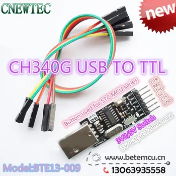 10VNT CH340G Serial Konverteris USB 2.0 Į TTL 6PIN Modulis mini PRO, o ne CP2104 CP2102 PL-2303HX Naujausias