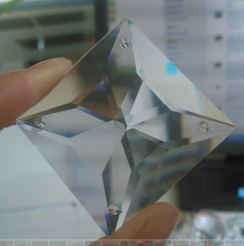 10vnt/daug, 30MM 4 skylių kristalų stiklas briaunotas kvadratinių karoliukai K9 kristalų liustra prizmę karoliukai nemokamas pristatymas