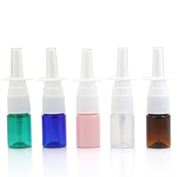 10vnt/daug 5ml spalvinga nosies purškalas PET purškimo butelis plastikinis buteliukas makiažas skysčių pilstymo įrankis su purkštuvu įrankis PJ55-10