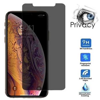 10vnt/daug Anti Peep Spy Visiškai Padengti Apsaugine Stiklo iPhone 12 Pro max Privatumo Ekranas 