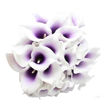 10vnt Dirbtinės Gėlės Netikrą Callalily Vestuvių Puokštė Namų Stalo Centerpieces Apdailos Šalies Callas Lily Vaza