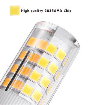 10vnt G9 LED Lempa 220V 110V 4W Lampada Lampara ampul 2835SMD G9 Šviesos lemputės 360 Laipsnių Nr. Tamsus Plotas Pakeisti 30W 35W Halogeninę Lempą