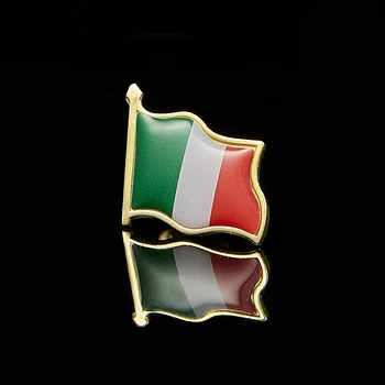 10VNT Nacionalines Vėliavas Emalio Pin Italija italijos Vėliava Sagė Pin Dekoras