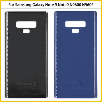 10vnt Nauji Note9 Galinis Korpusas Case For Samsung Galaxy Note 9 N9600 N960F Stiklo Baterijos Dangtelis Durys Galinio Dangtelio Lipduko Pakeitimas