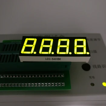 10VNT Naujų ir originalių 4 Bitų skirti 0,56 colių Skaitmeninis Vamzdžio LED Ekranas geltona žalia Šviesa 7 Segmentų Bendro Katodo/Anodų