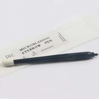 10vnt/pakuotė Vienkartiniai Microblading rašiklis su kempine Aukštos Kokybės Microblading antakių rankiniai įrankiai permanentinis makiažas antakių