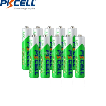 10VNT PKCELL AAA baterijos 600mah 1.2 v NI-MH įkraunamos AAA baterijos Žemas Savęs išleidimo aaa baterijos žibintuvėlis žaislai batteria