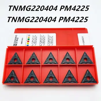 10VNT TNMG220404 PM 4225 aukštos kokybės karbido ašmenys metalo įrankis TNMG 220404 staklių priedai CNC tekinimo įrankis tekinimo įrankis
