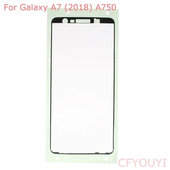 10~100vnt Samsung Galaxy A7 (2018 M.) A750 Priekinis Rėmelis LCD Bezel Būsto klijuojamas Lipdukas