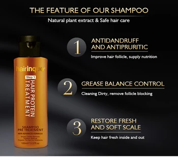 11.11 HAIRINQUE plaukų šampūnas prieš gydymą labai paaiškinama, pašalina užsispyręs build-up rengia plaukų gydymas, plaukų priežiūra