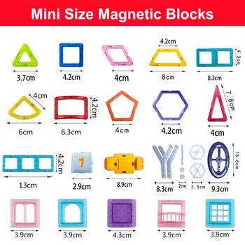 110-252pcs Mini Dydis Magnetinė Dizaineris Statybos Nustatyti Modelis ir odinas, Magnetai, Magnetiniai Blokai Švietimo Žaislai