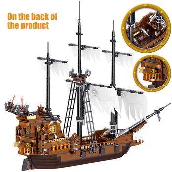 1171PCS Black Pearl Laivų Modelių Blokai Piratai Karibų Duomenys Plytų Švietimo Žaislai Vaikams Dovanos