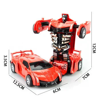12-13cm Transformacijos Robotas Žaislų Rinkinys 2 in 1 Žingsnis Deformacijos Optimus Hornets Policijos Modelio Transporto priemonė, Berniukas Žaislas Automobilis