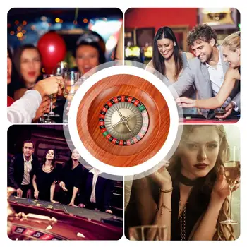 12 Colių Ruletė Mediniai Rusijos Ruletė Loterijos Ratas, Stalo Žaidimai, Įdomus Žaidimas Darbalaukio Pramogų Produktus