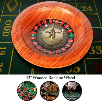 12 Colių Ruletė Mediniai Rusijos Ruletė Loterijos Ratas, Stalo Žaidimai, Įdomus Žaidimas Darbalaukio Pramogų Produktus