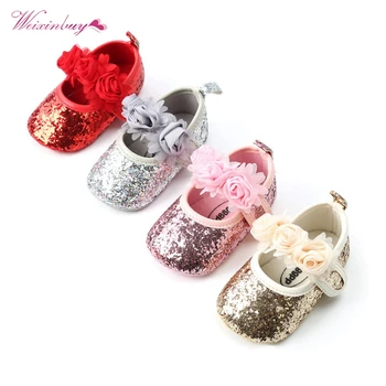 12 Stilius Kūdikių Bateliai Gėlių stilius PU oda kūdikių kūdikių moccains minkštas dygiosios bamblys merginos batai šalies batų 0-18M pirmą vaikštynės