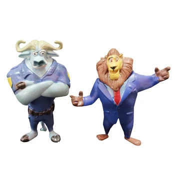 12 vnt Disney Pixar Zootopia / Zootropolis žaislas kilnojamojo lėlės Judy Hopps Nick Wilde Anime Cosplay Vaikų PVC Žaislas Gimtadienio Dovana