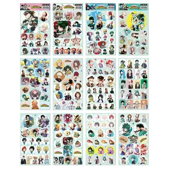 12pcs/daug Boku no Herojus akademinės bendruomenės Anime Lipdukai Klasikinis Žaislai, Knygos Riedlentė Doodle Žaislas, Lipdukai