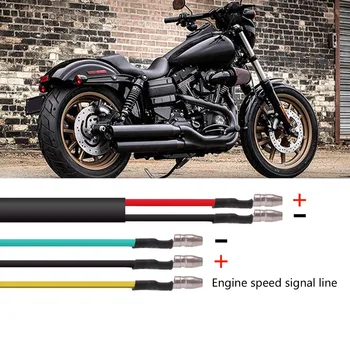 12V Universali Motociklų Tachometras, Tacho Daviklis Spidometro su LED Apšvietimu Naktį Šviesos Motociklą Moto Dokumento Priedai