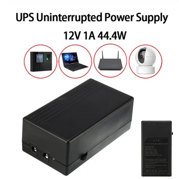 12V UPS, Nepertraukiamo atsarginio Maitinimo 1A 44.4 W Mini Baterija Fotoaparatas Maršrutizatorių, Saugumo veikiant Budėjimo režimu, elektros Energijos Tiekimo 111 x 60 x 43mm