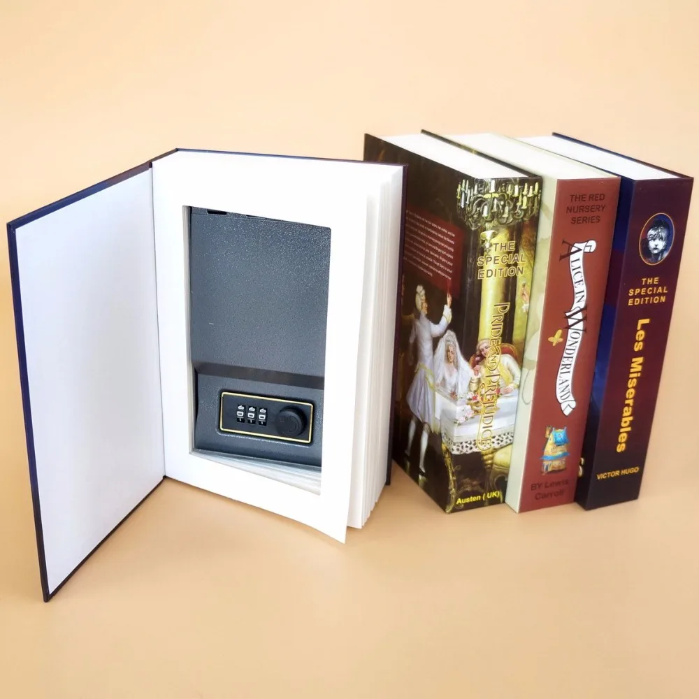 aspect Professor Book Seifas knygą pinigų paslėptas paslaptis saugumo seifinė spyna, pinigų,  monetų saugojimui papuošalų klavišą spintelę vaikas dovana nuolaida /  Parduotuvė | Baltijosvm.lt