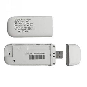 150Mbps 4G LTE Adapteris Modemas Adapteris Belaidis USB Tinklo plokštė Universali Balta WiFi maršrutizatorius namų biuro automobilių viešbutis naudoti
