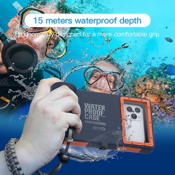 15M Nardymo Vandeniui Telefono dėklas Samsung S10 S9 Plus S8 Pastaba 10 9 Vandens Įrodymas Byloje Dėl 
