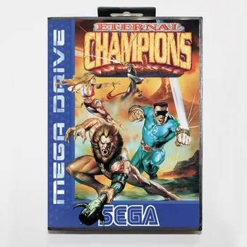 16 bitų Sega MD žaidimas Kasetė su Mažmeninės langelyje - Amžina Čempionų žaidimas kortelę Megadrive Genesis sistema