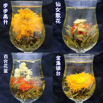 16 Vienetų Žydi Įvairių Gėlių Rankų Darbo Gėlių Arbata Kinijos Žydėjimo Kamuolius Vaistažolių Amatų Gėlių, Dovanų Pakavimas