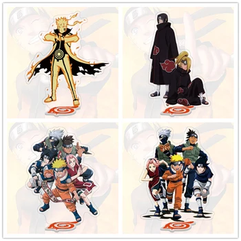 16cm Naruto Anime Pav Akrilo Stendas Modelis Žaislai Uchiha Itachi Sasuke Kakashi Veiksmų Skaičius, Apdailos Cosplay 