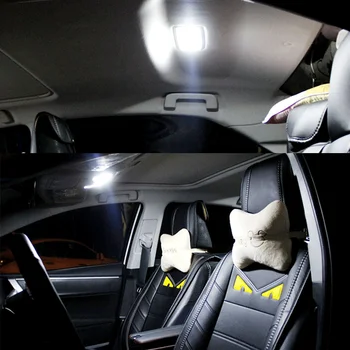 17pcs Balta Klaida Nemokama Automobilių LED Lemputės Skaitymui Dome Žemėlapis bagažo skyriaus Duris Šviesos Interjero Rinkinys 2009-2016 Renault Scenic III 3 MK3
