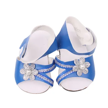 18 colių Mergaičių lėlės batai, sandalai Subtilus princesė suknelė, batai Amerikos naujas gimęs reikmenys, žaislai tinkami 43 cm kūdikio s184