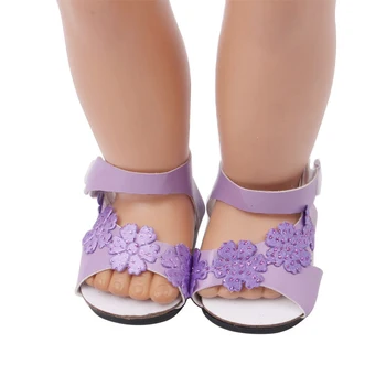 18 colių Mergaičių lėlės batai, sandalai Subtilus princesė suknelė, batai Amerikos naujas gimęs reikmenys, žaislai tinkami 43 cm kūdikio s184
